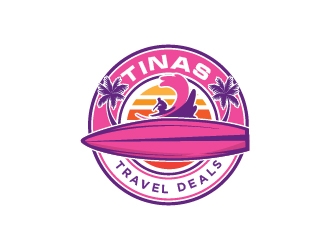 Tinas Travel Deals  logo design by keptgoing