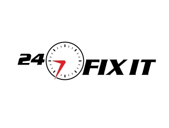 24-7 Fixit logo design by aura