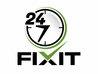 24-7 Fixit logo design by hidro