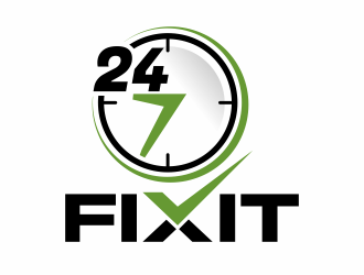 24-7 Fixit logo design by hidro