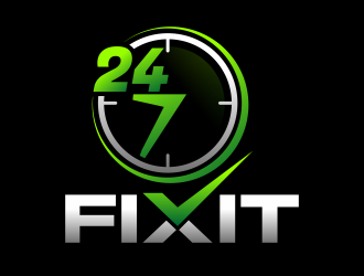 24-7 Fixit logo design by hidro