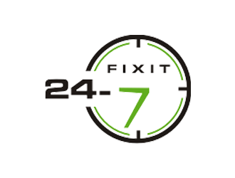 24-7 Fixit logo design by Franky.