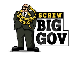 Screw Big Gov logo design by DreamLogoDesign