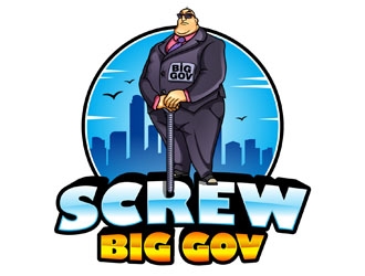 Screw Big Gov logo design by DreamLogoDesign