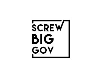 Screw Big Gov logo design by BlessedArt