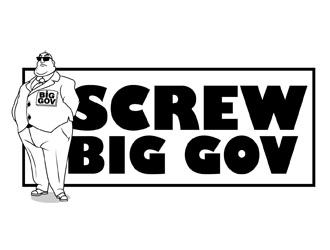 Screw Big Gov logo design by DreamLogoDesign