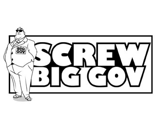 Screw Big Gov logo design by DreamLogoDesign