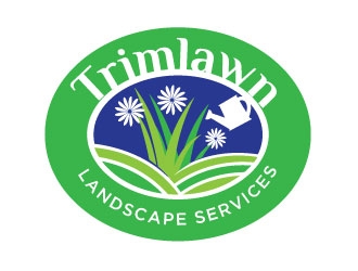 Trimlawn Landscape Services logo design by KreativeLogos