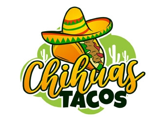 Chihuas Tacos logo design by DreamLogoDesign