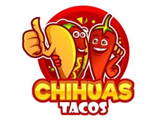 Chihuas Tacos logo design by DreamLogoDesign