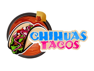Chihuas Tacos logo design by DreamLogoDesign