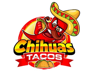 Chihuas Tacos logo design by Suvendu