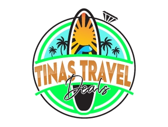 Tinas Travel Deals  logo design by drifelm