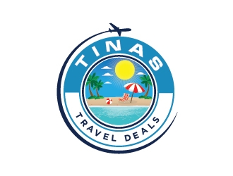 Tinas Travel Deals  logo design by keptgoing