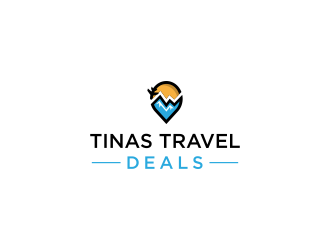 Tinas Travel Deals  logo design by yoichi