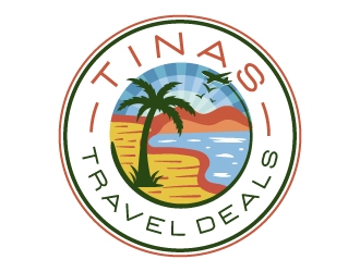 Tinas Travel Deals  logo design by akilis13