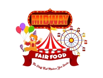 Midway Fair Food  The Stuff That Makes You Smile logo design by rizuki