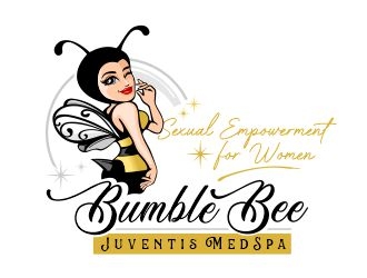 Our logo is a sexy Bumble Bee/Juventis MedSpa logo design by veron