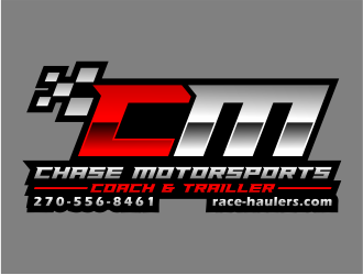 Chase Motorsports Coach & Trailer logo design by cintoko