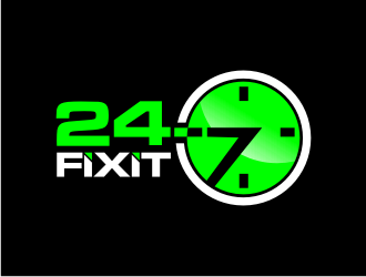 24-7 Fixit logo design by Franky.