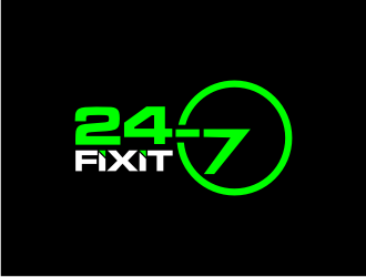 24-7 Fixit logo design by Franky.
