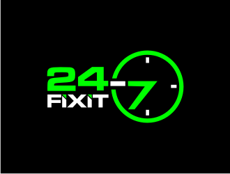 24-7 Fixit logo design by Franky.