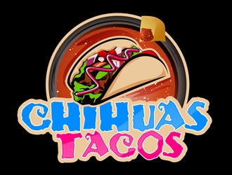Chihuas Tacos logo design by DreamLogoDesign