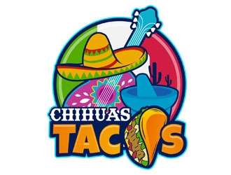 Chihuas Tacos logo design by DreamLogoDesign