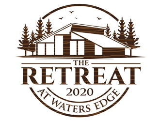 The Retreat at Waters Edge logo design by DreamLogoDesign