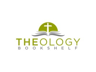Theology Bookshelf logo design by bricton