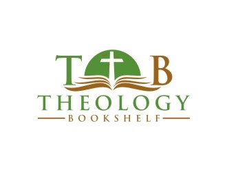 Theology Bookshelf logo design by bricton
