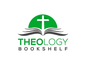 Theology Bookshelf logo design by jonggol
