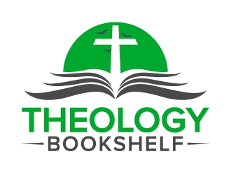Theology Bookshelf logo design by jaize