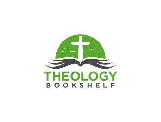 Theology Bookshelf logo design by CreativeKiller