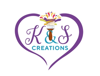 K & S Creations logo design by Roma