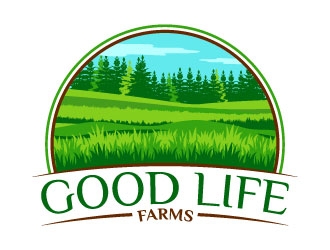 Good Life Farms logo design by uttam