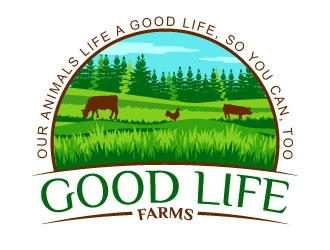Good Life Farms logo design by uttam