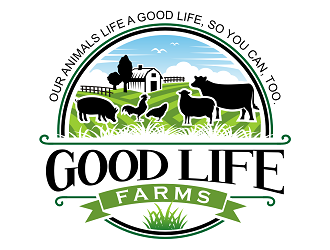 Good Life Farms logo design by haze