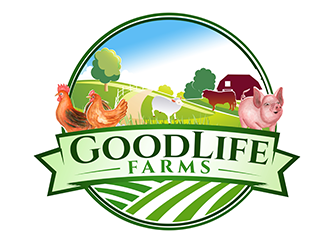 Good Life Farms logo design by 3Dlogos