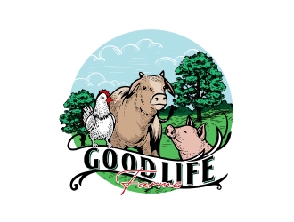 Good Life Farms logo design by rahmatillah11