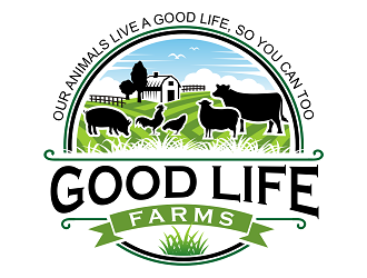 Good Life Farms logo design by haze