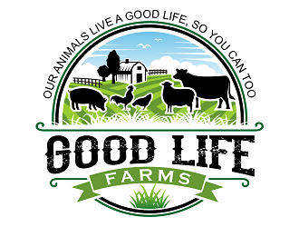 Good Life Farms logo design by haze