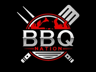BBQ Nation logo design by AamirKhan