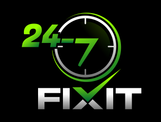 24-7 Fixit logo design by hidro
