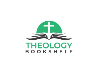 Theology Bookshelf logo design by aryamaity