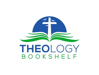 Theology Bookshelf logo design by MUSANG