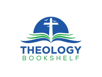 Theology Bookshelf logo design by MUSANG