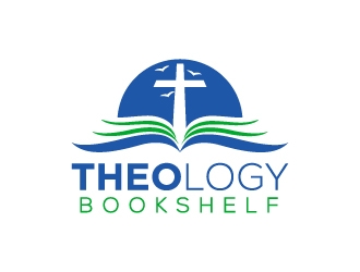 Theology Bookshelf logo design by MUSANG