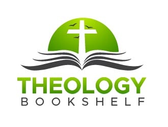 Theology Bookshelf logo design by usef44