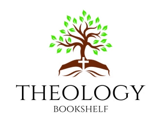 Theology Bookshelf logo design by jetzu